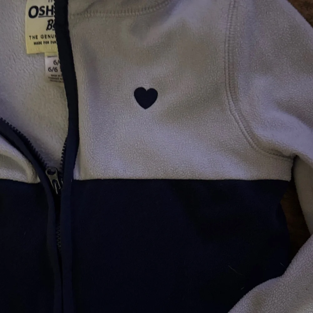OshKosh B'gosh Navy and Light Purple Kids Hoodie